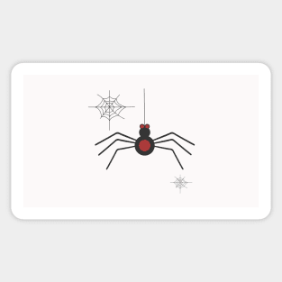 Spider and web Sticker